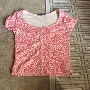 pink cheetah brandy melville top
